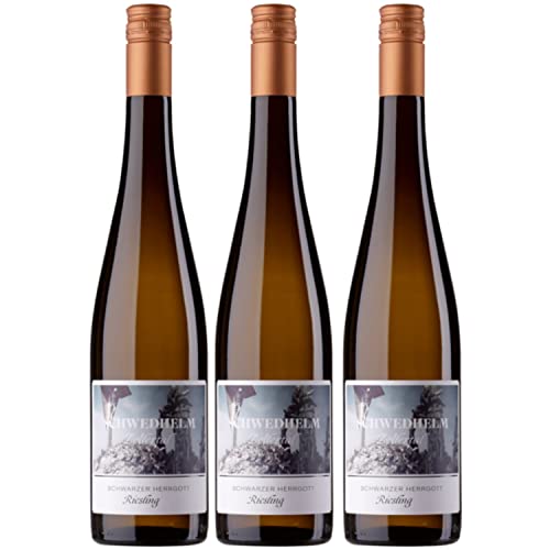 Schwedhelm Riesling Schwarzer Herrgott Große Lage Weißwein Wein trocken Deutschland I Versanel Paket (3 x 0,75l) von Schwedhelm