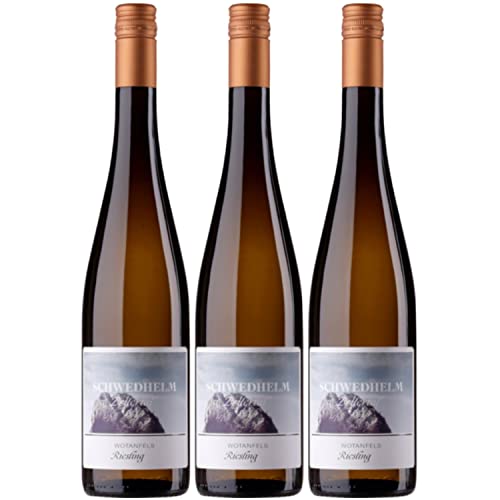Schwedhelm Riesling Wotanfels Erste Lage Weißwein veganer Wein trocken Deutschland I Versanel Paket (3 x 0,75l) von Schwedhelm