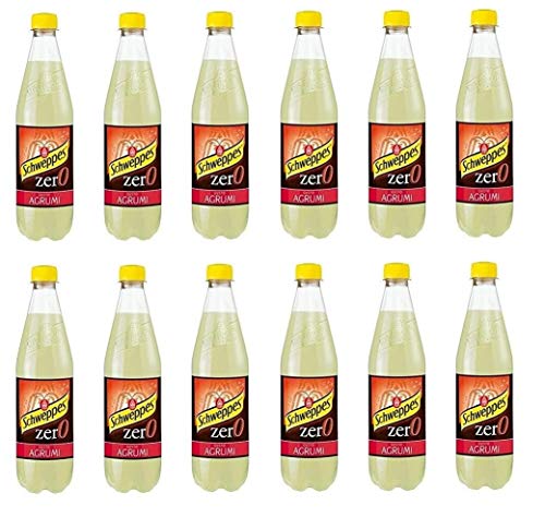 12 x Schweppes Zero Agrumi Zitrus-Limonade ohne Zucker PET 0,6l erfrischend von Schweppes