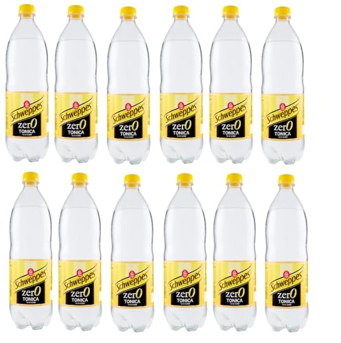 12x Schweppes Tonica Zero getönten ohne Zucker PET 1 Lt erfrischend von Schweppes