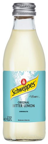 Schweppes Original Bitter Lemon, chininhältig, Einweg, Glasflasche - 0.2L von Schweppes