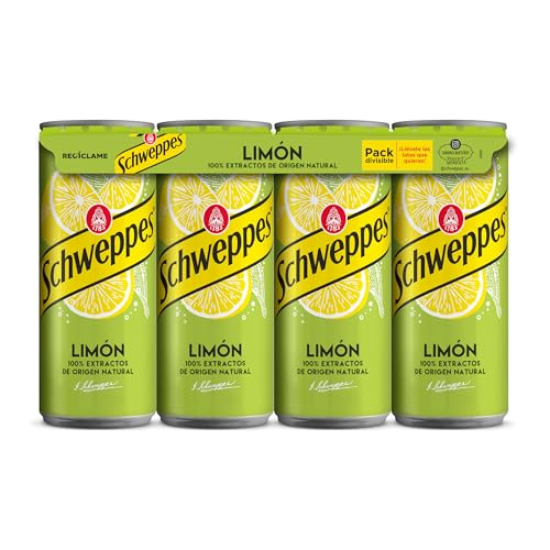 Schweppes Zitrone, Erfrischungsgetränk, Dose, Packung 8 x 33 cl von Schweppes