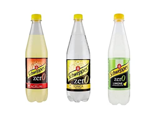 Testpaket Schweppes Zero ohne zucker Erfrischend alkoholfreies Getränk Zitrone Zitrusfrüchte Tonic-Wasser 36x600ml von Schweppes