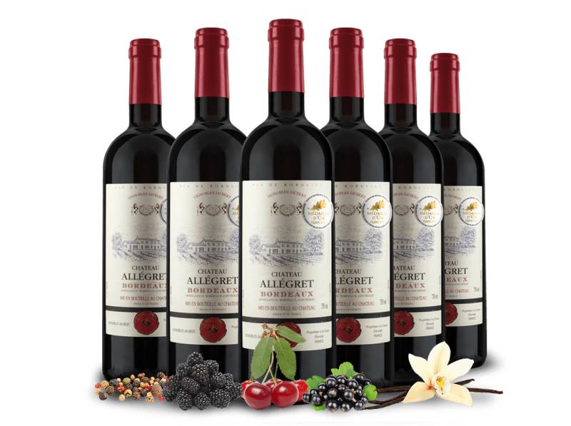 Vorteilspaket 6 Flaschen Château Allegret Bordeaux von Scodex