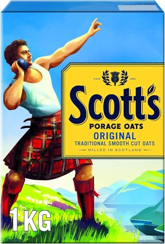 Scotts Porage Oats Original (1 kg) - Packung mit 2 von Scott's