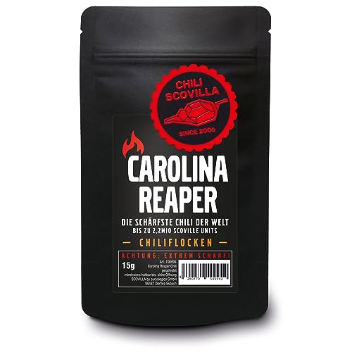 CHILI SCOVILLA Carolina Reaper Flocken im SealPack, 15g von Scovilla