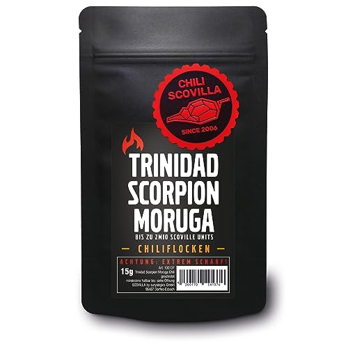 CHILI SCOVILLA Trinidad Scorpion Moruga Flocken im SealPack, 15g von Scovilla