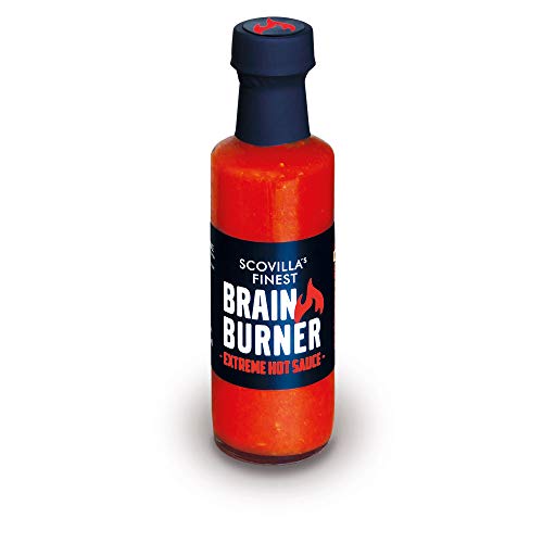 Scovilla´s Finest BRAIN BURNER 100ml | Extrem Scharfe Chilisauce mit Trinidad Scorpion & Carolina Reaper | Hot Sauce von Scovilla