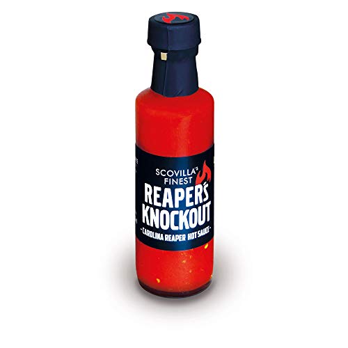 Scovilla´s Finest REAPER´S KNOCKOUT 100ml | Extrem scharfe Chilisauce mit Carolina Reaper | Extreme Hot Sauce | 100% natürliche Zutaten von Scovilla