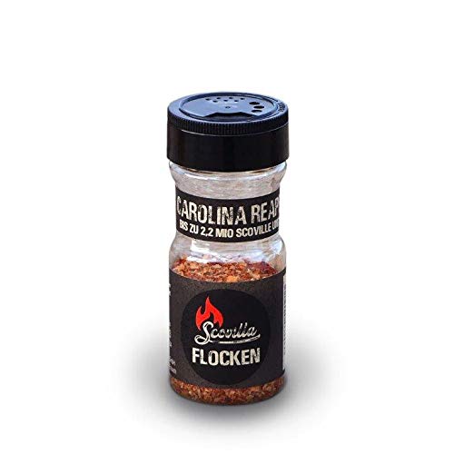 Scovillas Carolina Reaper, Chili-Flocken im Shaker, 25g Scovillas Carolina Reaper, Chili-Flocken im Shaker, 25g von Scovilla