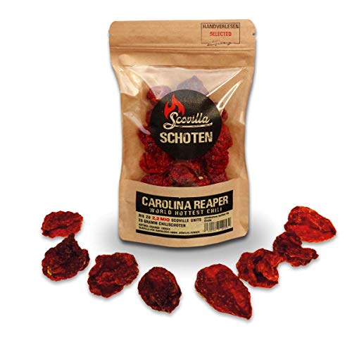 Scovillas Carolina Reaper Schoten, getrocknet, 20g von Scovilla