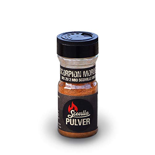 Scovillas Trinidad Scorpion Moruga Red, Chilpulver im Shaker, 50g von Scovilla