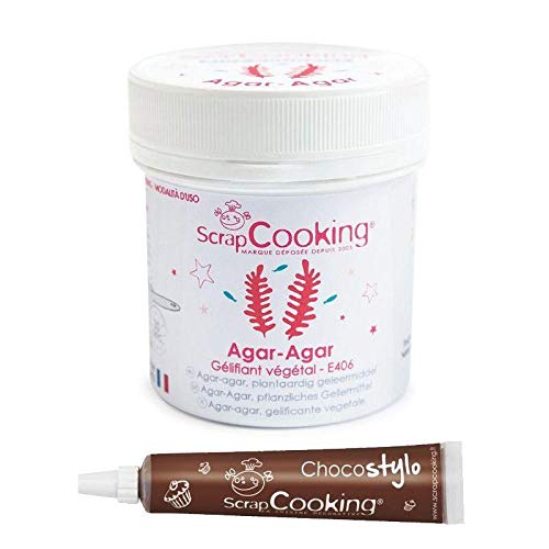 Agar-Pulver 35 g + Schokoladenstift von ScrapCooking