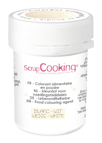 Lebensmittelfarbe Pulver 5 g - weiß von ScrapCooking