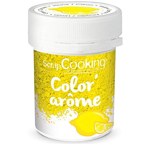 Lebensmittelfarbe mit Aroma - gelb/Zitrone - 10g von ScrapCooking