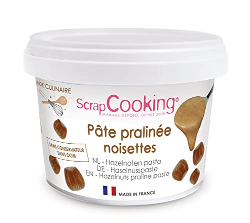 ScrapCooking - Pralinen-Haselnuss-Paste zum Backen 200 g - Zutat Aroma für Gebäck, Kuchen, Desserts, Macarons, Tortencremes, Cakes, Eis - 4510 von ScrapCooking