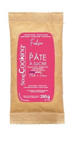 SCRAP COOKING Pâte à Sucre, Fushia, 250 g von ScrapCooking