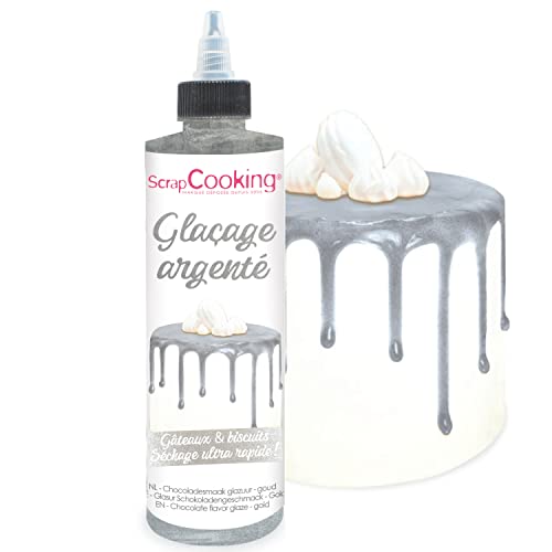 ScrapCooking - Drip Cake Glasur Silber 140g - Kuchenglasur Schnelltrocknend – Deko für Torten, Kuchen, Kekse, Cake Pop, Dripcake, Plätzchen, Donut - Metallic-Effekt Glitzer Silber - 4712 ScrapCooking - Drip Cake Glasur Silber 140g - Kuchenglasur Schnelltrocknend – Deko für Torten, Kuchen, Kekse, Cake Pop, Dripcake, Plätzchen, Donut - Metallic-Effekt Glitzer Silber - 4712 von ScrapCooking