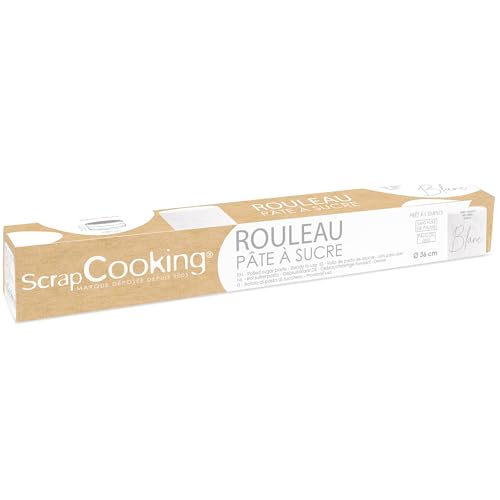 ScrapCooking - Rollfondant Weiß ⌀ 36 cm - Fondant Weiß Ausgerollt 430 g - Tortendecke Fondantdecke Dekoration für Torten, Backen, Kuchen Geburtstag - Weiss - 7260 ScrapCooking - Rollfondant Weiß ⌀ 36 cm - Fondant Weiß Ausgerollt 430 g - Tortendecke Fondantdecke Dekoration für Torten, Backen, Kuchen Geburtstag - Weiss - 7260 von ScrapCooking