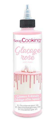 ScrapCooking - Drip Cake Glasur Rosa 130g - Kuchenglasur Schnelltrocknend - Deko für Torten, Kuchen, Kekse, Cake Pop, Dripcake, Plätzchen, Donuts - Geburtstag - Rosa - 4701 von ScrapCooking