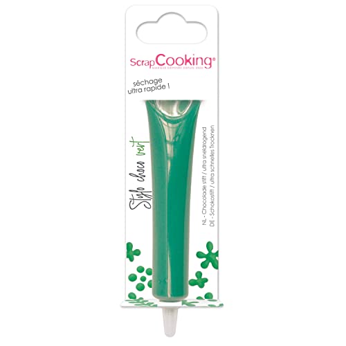 ScrapCooking - Schokoladenstift Grün - Zuckerschrift Grün 25 g - Essbarer Dekorativer Zuckerstift - Schreiben und Zeichnen - Beschriftung von Fondant, Glasuren, Torten - 6802 von ScrapCooking