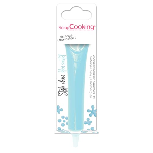 ScrapCooking - Schokoladenstift Pastellblau - Zuckerschrift Blau 25g - Essbarer Dekorativer Zuckerstift - Schreiben und Zeichnen - Beschriftung von Fondant, Glasuren, Torten - 6812 von ScrapCooking