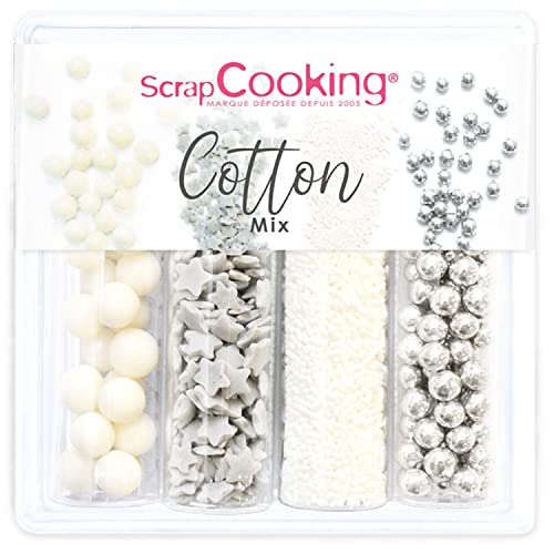 Süße Dekorationen Mix - Grau, Silber und Weiß von ScrapCooking