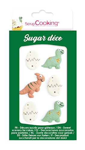 Süße Dinosaurier-Dekore - grün, weiß und braun Süße Dinosaurier-Dekore - grün, weiß und braun von ScrapCooking