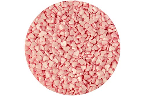 Sugar Mini Hearts : Pink - Cake Sprinkles 65g von Scrumptious