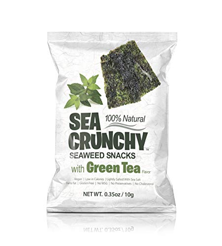 Sea Crunchy Nori zeewier snacks groene thee 10 gram von Sea Crunchy