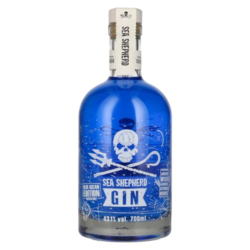 Sea Shepherd | Blue Ocean Gin | Mit Noten von Zitrusfrüchten und Beeren | Inspiriert von den Tiefen des Ozeans| 700ml | 43,1% vol. von Sea Shepherd