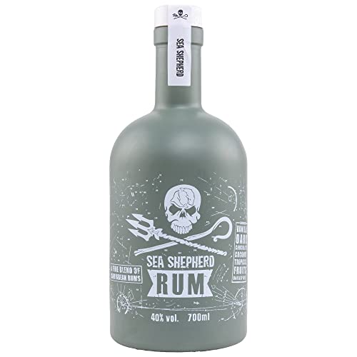 Sea Shepherd Rum | Rum aus der Karibik | Feinherbe Süße und Holznoten | Ideal als Geschenk für Rum-Liebhaber | 40% vol. | 700ml Einzelflasche von Sea Shepherd