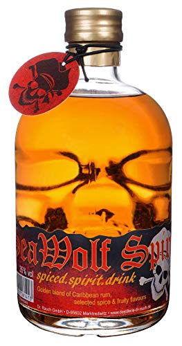 Sea Wolf Spirit - Spiced Rum 35% Vol. Totenkopfflasche, 1 x 0,5l Sea Wolf Spirit - Spiced Rum 35% Vol. Totenkopfflasche, 1 x 0,5l von Sea Wolf Spirit