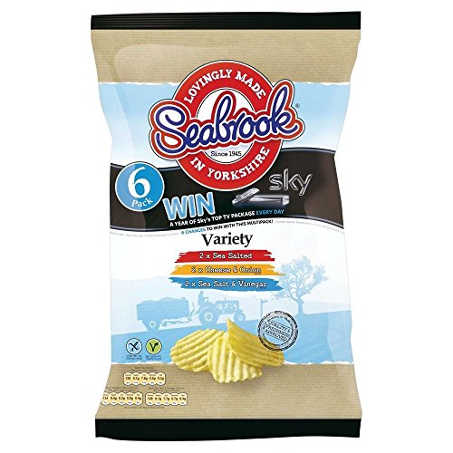 Seabrook Crinkle Cut Crisps - Vielfalt (6x25g) - Packung mit 2 von Seabrook