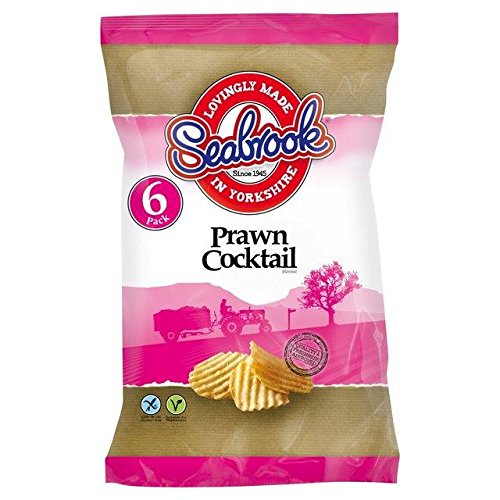 Seabrook Crinkle Cut Prawn Crisps 25g x 6 per pack von Seabrook