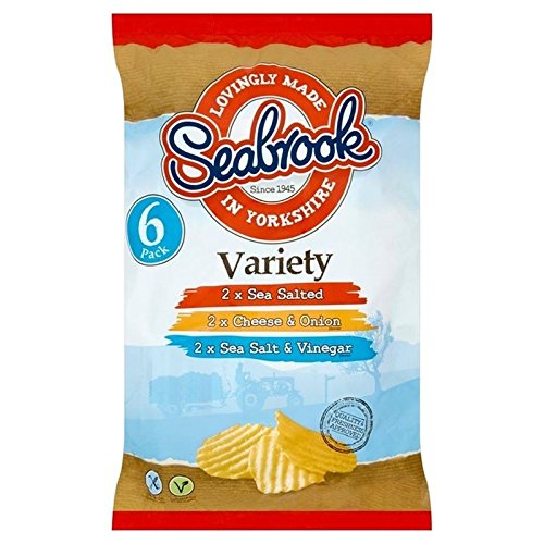 Seabrook Wellenschnitt Vielzahl Chips 25G X 6 Pro Packung Seabrook Wellenschnitt Vielzahl Chips 25G X 6 Pro Packung von SEABROOK