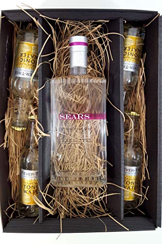 Gin Tonic Set/Geschenkset ? Sears Cutting Edge Gin 0,7l 700ml (44% Vol) + 4x Fever-Tree Tonic Water 200ml - Inkl. Pfand MEHRWEG von Sears-Sears