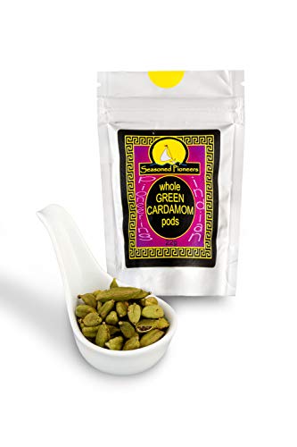 Kardamom Green, ganze Pods von Seasoned Pioneers