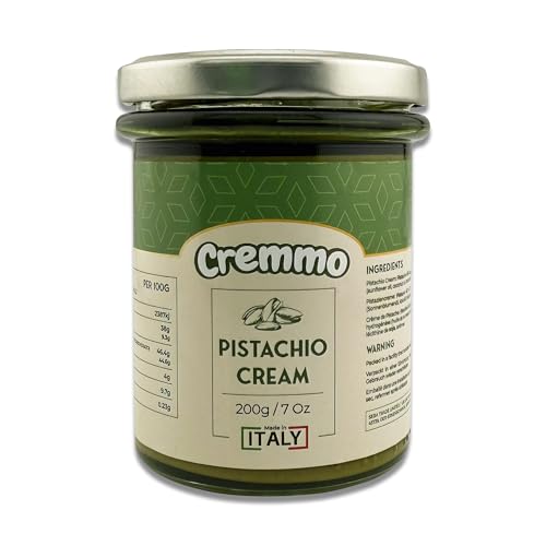 Cremmo Pistaziencreme-Aufstrich 200 g im Glas, authentisch flüssig und geschmeidig aus Sizilien/Italien Cremmo Pistaziencreme-Aufstrich 200 g im Glas, authentisch flüssig und geschmeidig aus Sizilien/Italien von Seba Garden