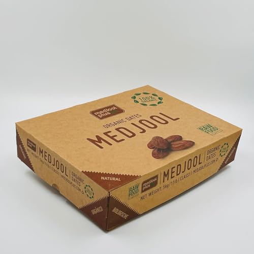 Seba Garden – Bio-Medjool-Datteln, Superzart, Reich an Ballaststoffen, 5 kg JUMBO von Seba Garden