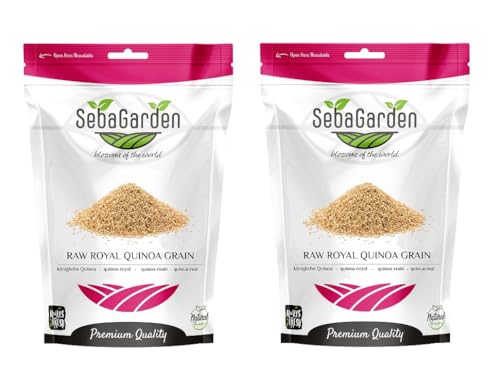 Seba Garden Bio Royal Quinoa, 2 Kg – 100% Royal Bolivian Vollkorn, glutenfrei, ketofreundlich, Proteinquelle, hoher Ballaststoffgehalt, Eisenquelle, gentechnikfrei von Seba Garden