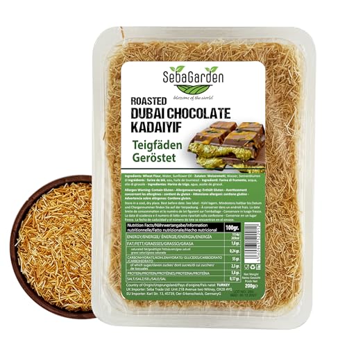 Seba Garden Gerösteter Kadayif für Dubai-Schokolade,engelshaar, teigfäden, 200 Gr Seba Garden Gerösteter Kadayif für Dubai-Schokolade,engelshaar, teigfäden, 200 Gr von Seba Garden