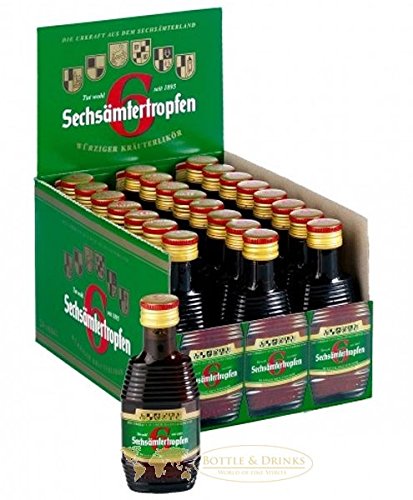 Sechsämtertropfen Kräuterlikör Deutschland 24 x 4 cl von Sechsämtertropfen