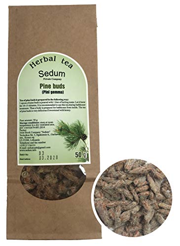 Sedum Kräutertee - Pinienblüte - Geschmackvoller, Natürlicher Kräutertee für die Sauna - Erfrischender und Entspannender Tee - Handgehabt in der EU - 50g von Sedum