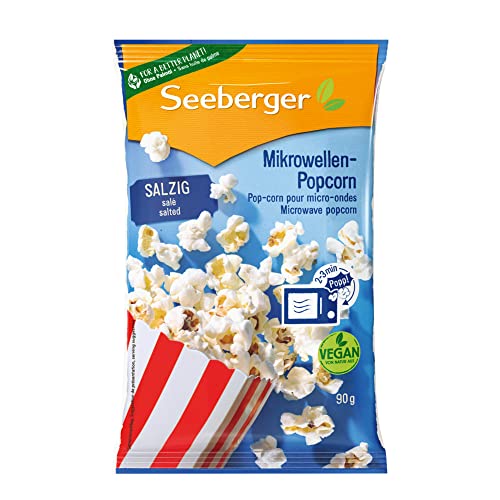 Seeberger Mikrowellen-Popcorn salzig mit Sonnenblumenöl 24x90g von Seeberger