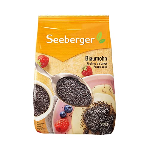 Seeberger Blaumohn 9er Pack: Aromatische Mohnsamen in bester Qualität aus Tschechien - hochwertiges Naturprodukt - schonend getrocknet, vegan (9 x 250 g) von Seeberger