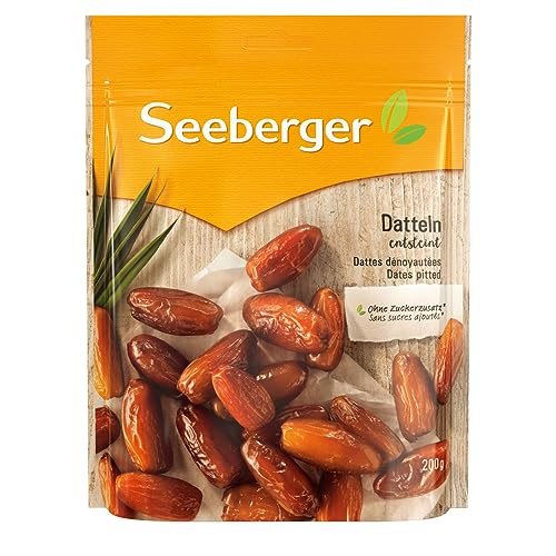 Seeberger Datteln 13er Pack: Honigsüße Datteln mit cremigem Fruchtfleisch - zum natürlichen Süßen von Speisen - entsteint, getrocknet & ungeschwefelt - ohne Zuckerzusatz, vegan (13 x 200 g) von Seeberger