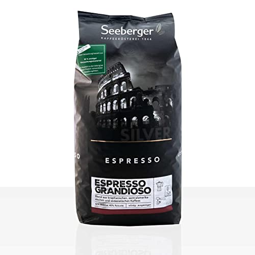 Seeberger Kaffee Silver Espresso Grandioso 1kg ganze Bohne von Seeberger