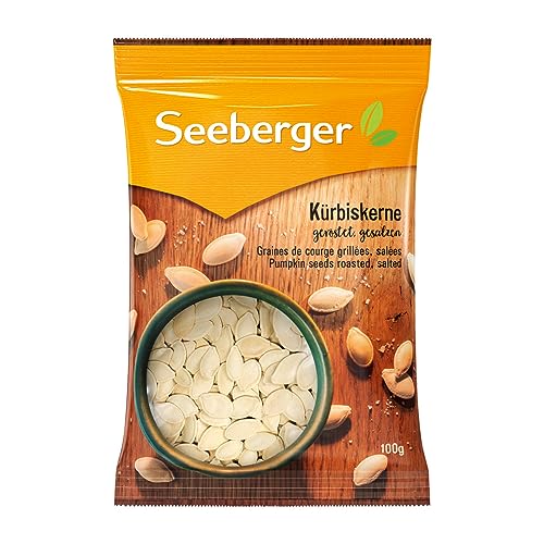 Seeberger Kürbiskerne geröstet, gesalzen, 13er Pack (13 x 100 g) von Seeberger