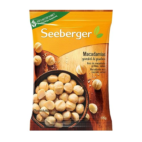 Seeberger Macadamia geröstet, gesalzen, 13er Pack (13 x 125 g Beutel) von Seeberger